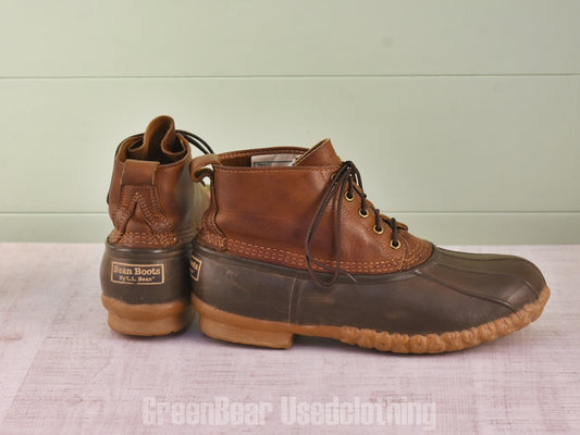 E672 USA製 L.L.Bean ビンテージ ビーンブーツ ワイズ太め 茶 メンズ 11W 29cm