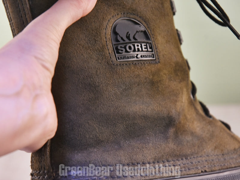 E678 USA製 SOREL ビンテージ スノーブーツ カーキ メンズ 11 29cm