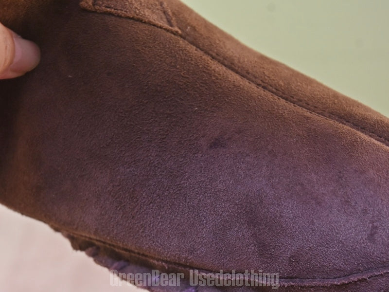 E085 メンズ L.L.Bean ルームシューズ スウェード 茶 13M 31cm
