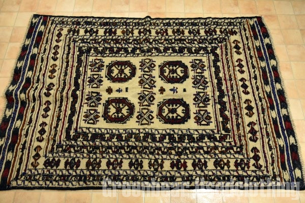 RAGS009 トライバルラグ 184cm×130cm アフガンキリム 手織り