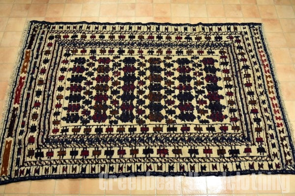 RAGS021 トライバルラグ 187cm×121cm アフガンキリム 手織り