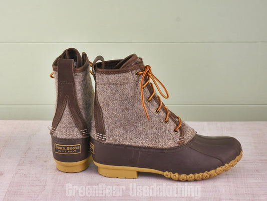 E706 USA製 L.L.Bean ビーンブーツ フェルト グレー メンズ 25.5cmくらい