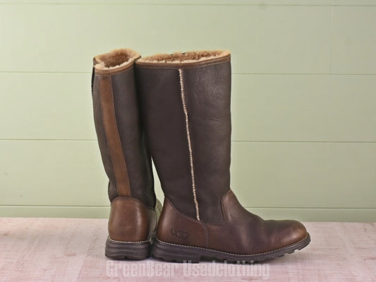 E109 UGG australia レディースブーツ 茶 27cm