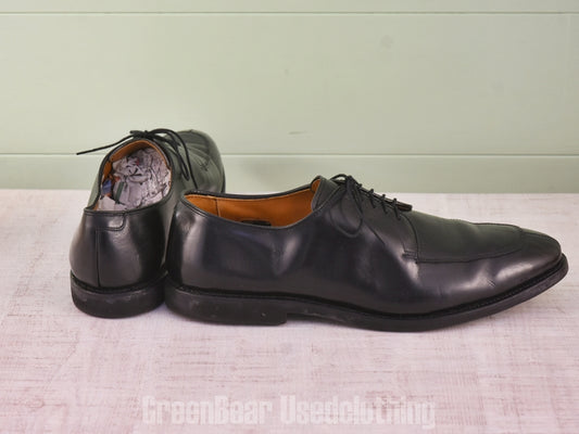 E713 USA製 Allen Edmonds ビジネスシューズ Uチップ ワイズ細め 黒 メンズ 12D 30cm