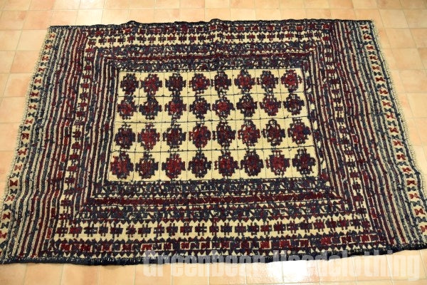 RAGS039 トライバルラグ 184cm×130cm アフガンキリム 手織り