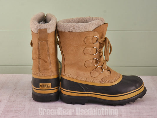 E769 レディース SOREL スノーブーツ 茶 24.5cm