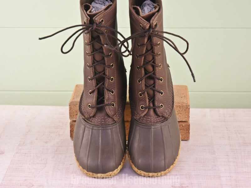 E222 USA製 L.L.Bean ビーンブーツ 茶 レディース W6M 23cm
