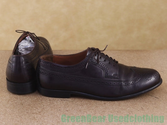 M774 メンズ BOSTONIAN ビジネスシューズ ウイングチップ 茶 10.5M 28.5cm