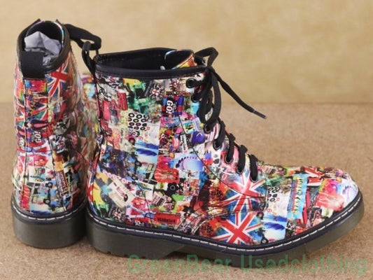 Q473 ARIZONA レディースブーツ マルチカラー 24cm
