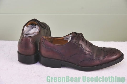 R728 イタリア製  TOD'S ウイングチップシューズ 茶 メンズ 8.5 26.5cm