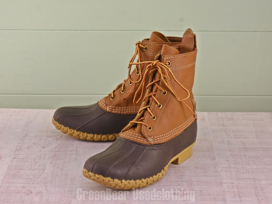 E267 USA製 L.L.Bean ビーンブーツ 茶 レディース 8N 25cm