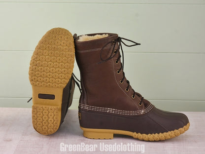 F003 USA製 L.L.Bean ビーンブーツ インナーボア 茶 メンズ 26～26.5cmくらい