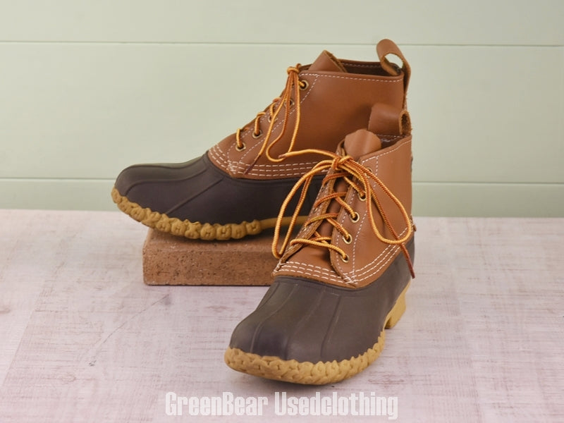 F028 USA製 L.L.Bean ビーンブーツ 茶 レディース 24.5cmくらい