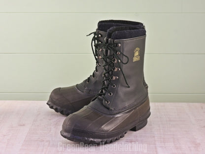 E296 USA製 RACROSSE ビンテージ スノーブーツ 黒 メンズ 10 28cm