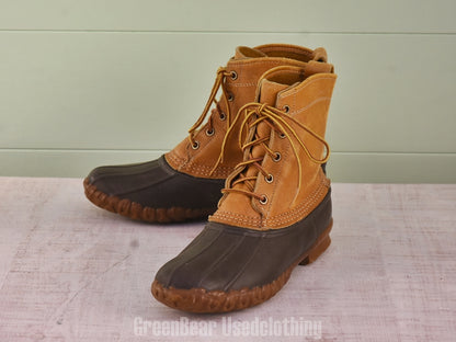 F040 USA製 L.L.Bean ビンテージ ビーンブーツ 茶 レディース L7 25cm