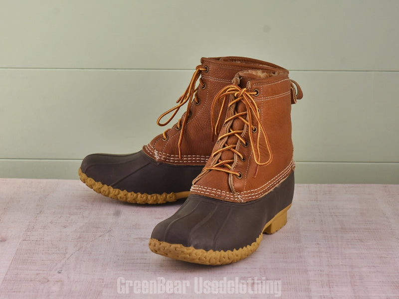 F043 USA製 L.L.Bean ビーンブーツ インナーボア 茶 メンズ 26.5cmくらい