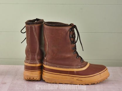 F048 カナダ製 SOREL ビンテージ スノーブーツ 茶 メンズ 25cmくらい