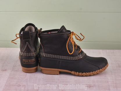 E326 USA製 L.L.Bean ビーンブーツ インナーボア 黒 レディース 7M 24cm