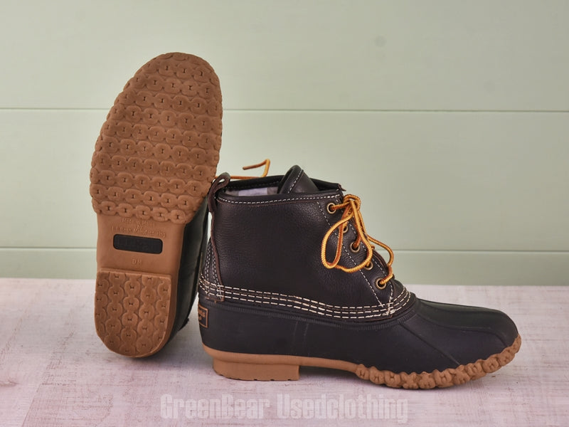 E326 USA製 L.L.Bean ビーンブーツ インナーボア 黒 レディース 7M 24cm