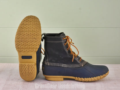 F083 USA製 L.L.Bean ビーンブーツ 紺 メンズ 25～25.5cmくらい