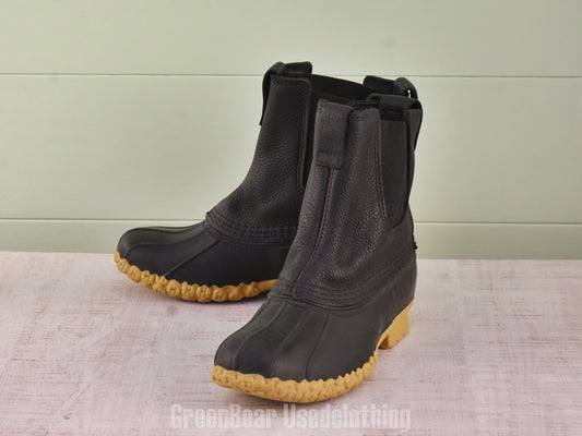 F090 USA製 L.L.Bean ビーンブーツ 黒 レディース W7M 24cm