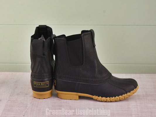 F090 USA製 L.L.Bean ビーンブーツ 黒 レディース W7M 24cm