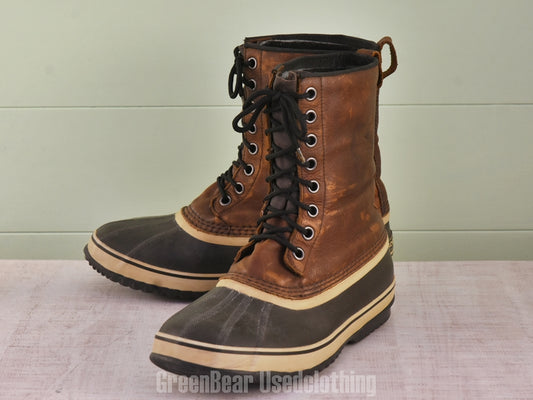 F092 メンズ SOREL スノーブーツ 茶 28cmくらい