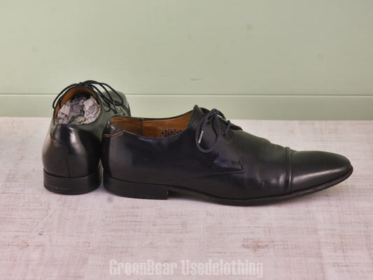 F118 ポルトガル製 Paul Smith ビジネスシューズ ストレートチップ 黒 メンズ 42 26cm