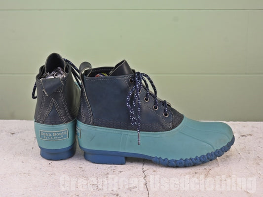 USA製 L.L.Bean ビーンブーツ 紺×水色 レディース 5M 23cm Z562