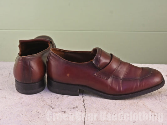 USA製 メンズシューズ ビンテージ 茶 9.5D 27.5cm B093