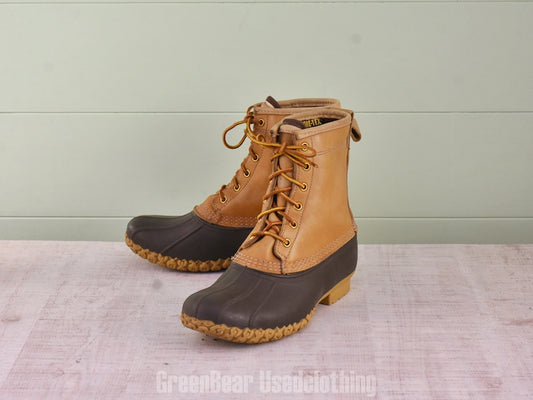 F121 USA製 L.L.Bean ビーンブーツ 茶 レディース 25cmくらい