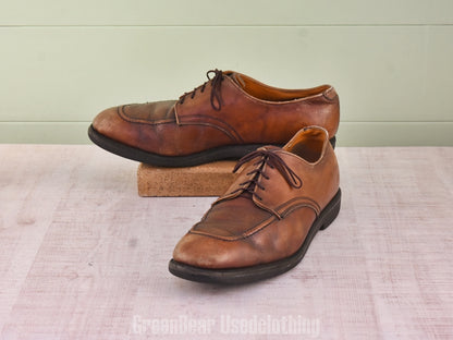 F140 USA製 RED WING ビンテージ Uチップシューズ 茶 メンズ 11.5D 29.5cm