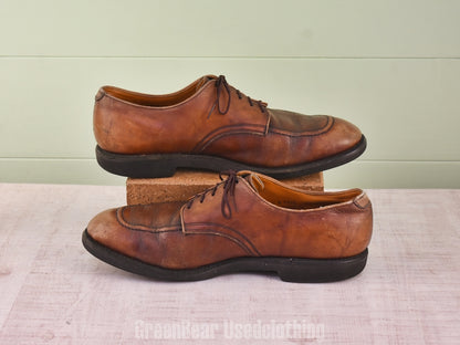 F140 USA製 RED WING ビンテージ Uチップシューズ 茶 メンズ 11.5D 29.5cm