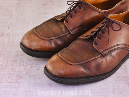 F140 USA製 RED WING ビンテージ Uチップシューズ 茶 メンズ 11.5D 29.5cm