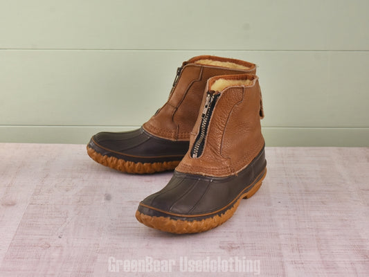 F155 USA製 L.L.Bean ビーンブーツ インナーボア 茶 メンズ 9LM 27cm