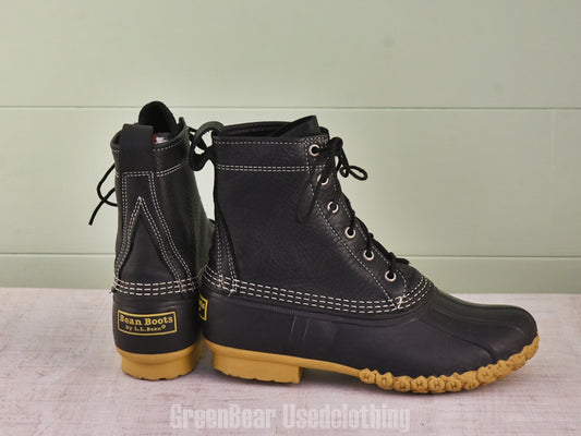 F162 USA製 L.L.Bean ビ－ンブーツ 黒 メンズ 9M 27cm