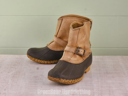 F163 USA製 L.L.Bean ビーンブーツ 茶 レディース 25cmくらい