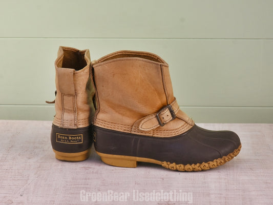 F163 USA製 L.L.Bean ビーンブーツ 茶 レディース 25cmくらい