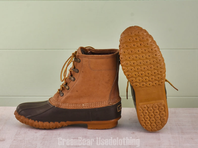 F164 USA製 L.L.Bean ビンテージ ビーンブーツ 裏地付き 茶 メンズ 10LM 28cm