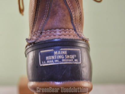 F164 USA製 L.L.Bean ビンテージ ビーンブーツ 裏地付き 茶 メンズ 10LM 28cm