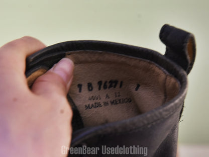 F166 メキシコ製 FRYE レディースブーツ チャコール 7B 25cm