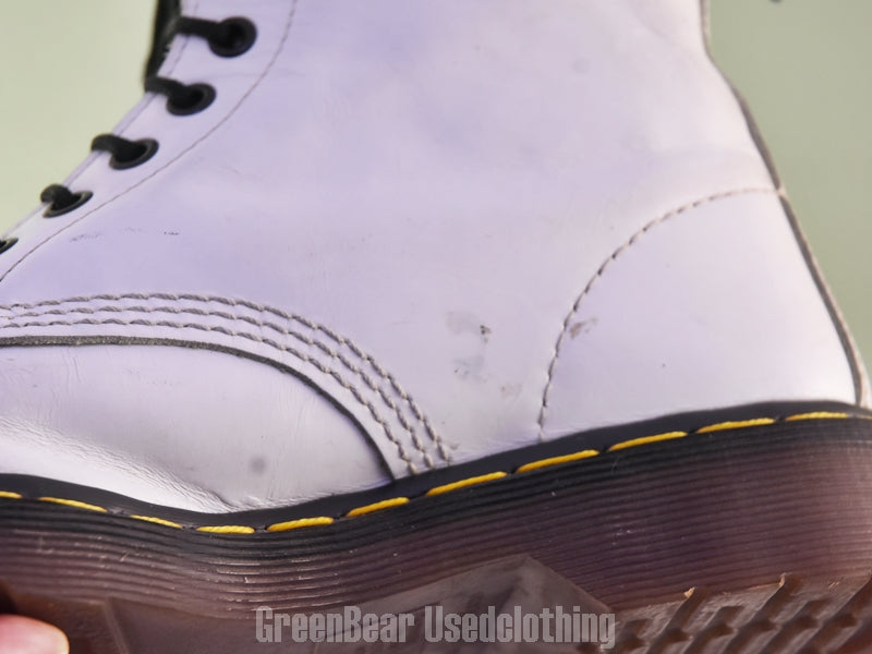 F167 イギリス製 Dr.Martens ビンテージ 8ホールブーツ 白 レディース 7 25cm
