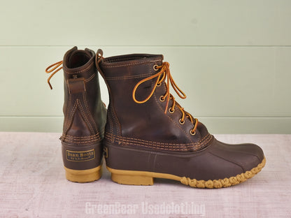 F181 USA製 L.L.Bean ビーンブーツ 裏地付き 茶 レディース W7M 25cm