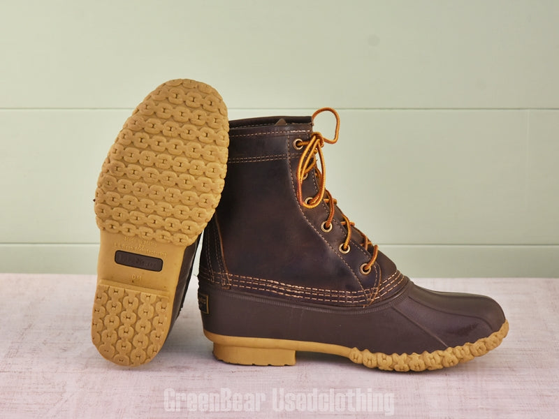 F181 USA製 L.L.Bean ビーンブーツ 裏地付き 茶 レディース W7M 25cm