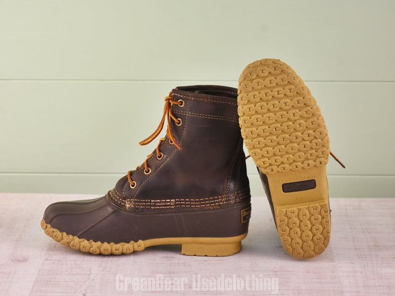 F181 USA製 L.L.Bean ビーンブーツ 裏地付き 茶 レディース W7M 25cm