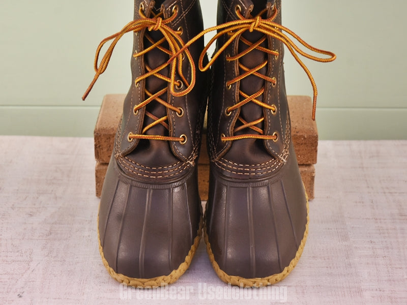 F181 USA製 L.L.Bean ビーンブーツ 裏地付き 茶 レディース W7M 25cm
