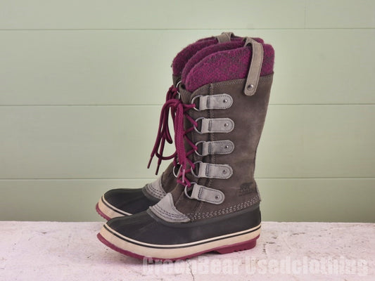 レディース SOREL スノーブーツ ウィンターブーツ グレー 24cm Z105