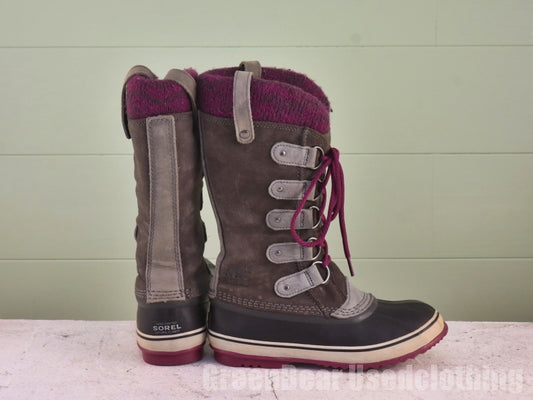 レディース SOREL スノーブーツ ウィンターブーツ グレー 24cm Z105
