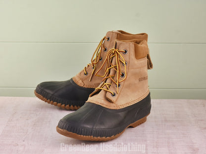 F185 メンズ SOREL スノーブーツ 茶 31cm