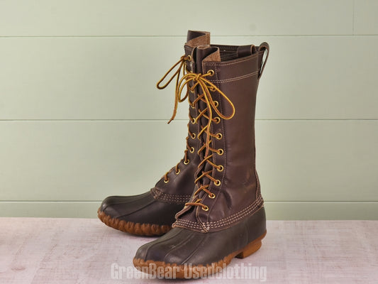 F188 USA製 L.L.Bean ビンテージ ビーンブーツ 茶 レディース 6M 24cm